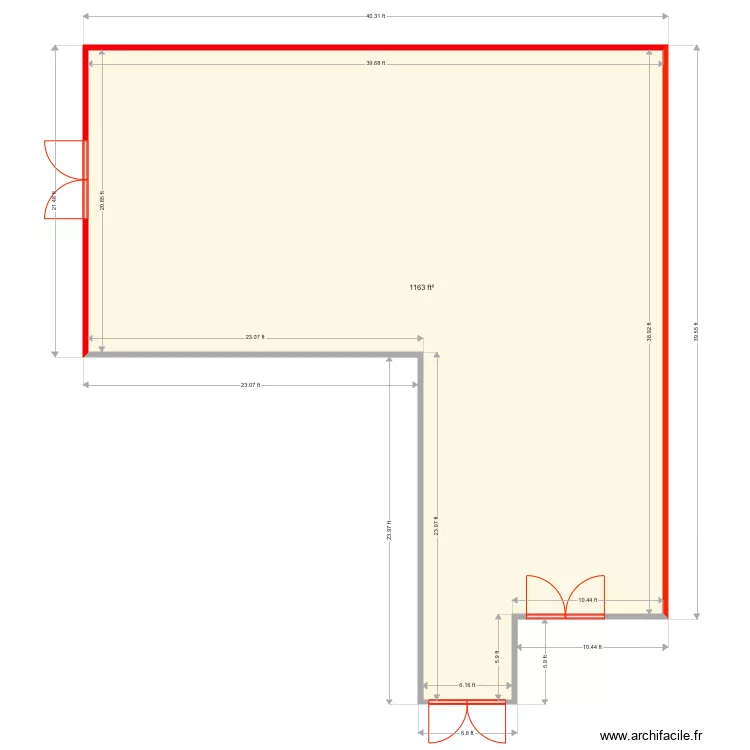 VRE. Floor plan with 