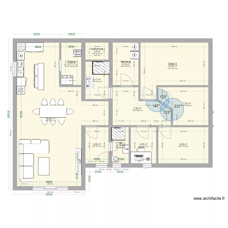 Orasine4. Floor plan with 