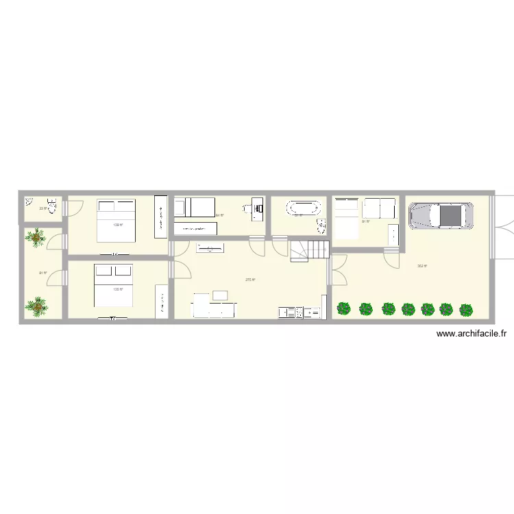 HomeDesign19X71. Floor plan with HomeDesign19X71. Floor plan with