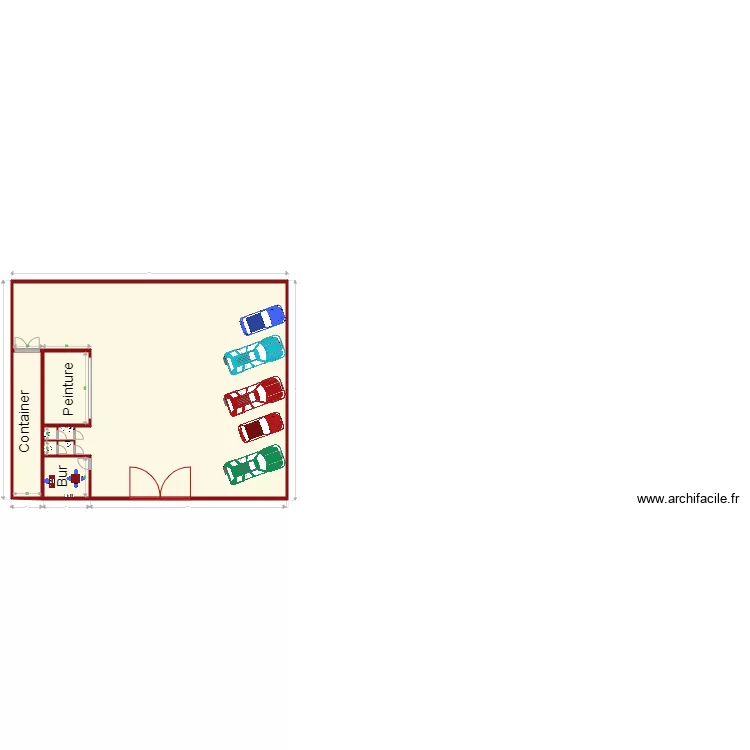 Quartier industriel frame. Floor plan with 