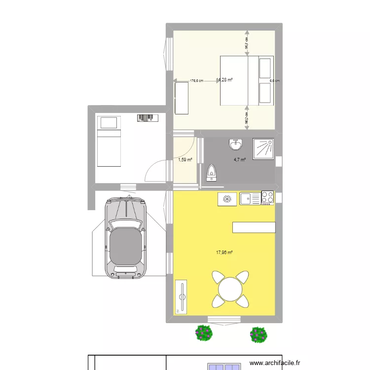 uno. Floor plan with 
