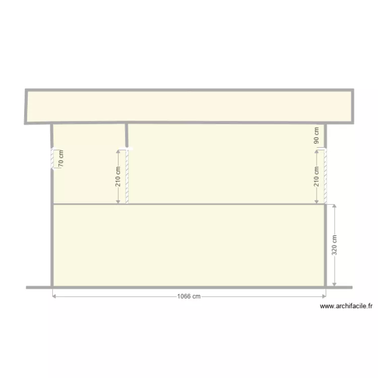 mwamba coupe B-B. Floor plan with 