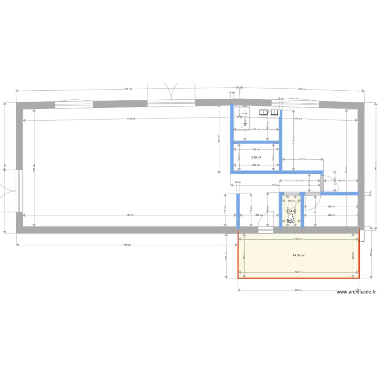 moulin 2. Floor plan with 