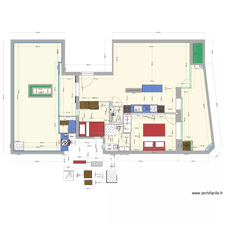 Pl6 bad3. Floor plan with 