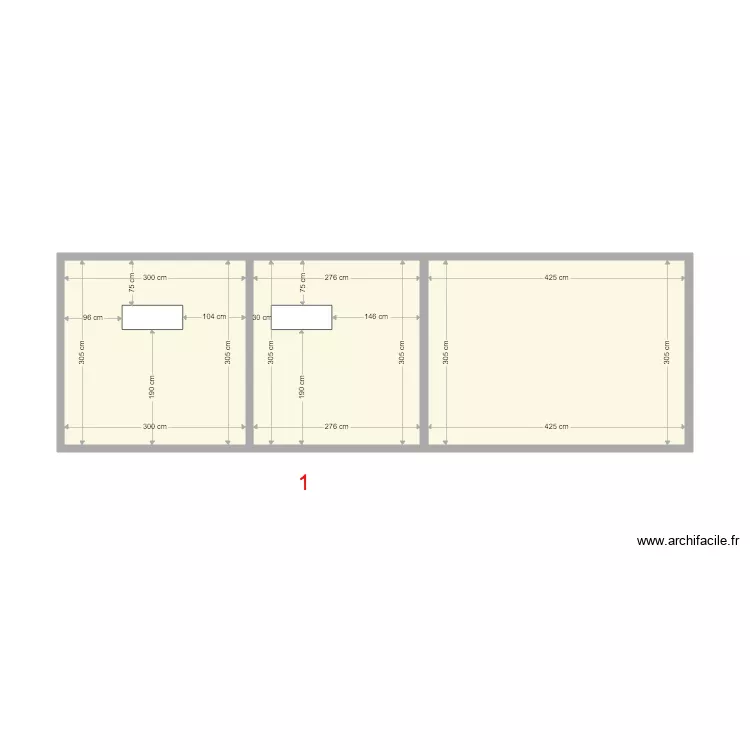 facades 1. Floor plan with 