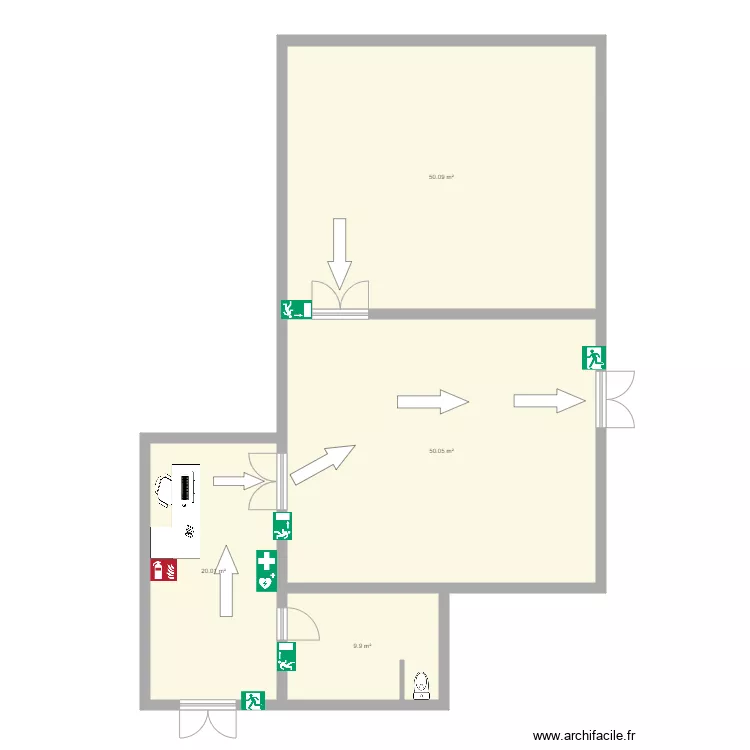 Estudio tulio. Floor plan with 