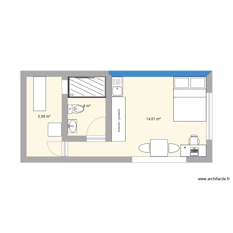 Renta2. Floor plan with 