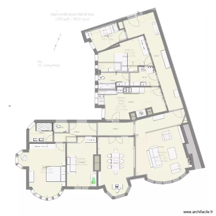 FitzJames 24. Floor plan with FitzJames 24. Floor plan with