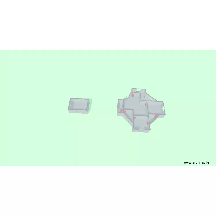 Octogone Miradom. Floor plan with 