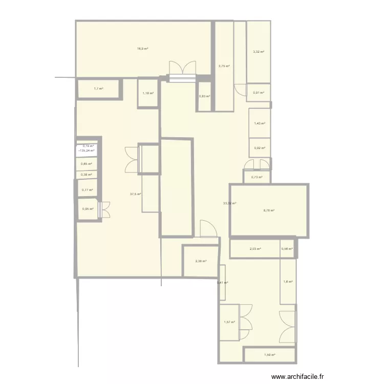 cocina tigre . Floor plan with 