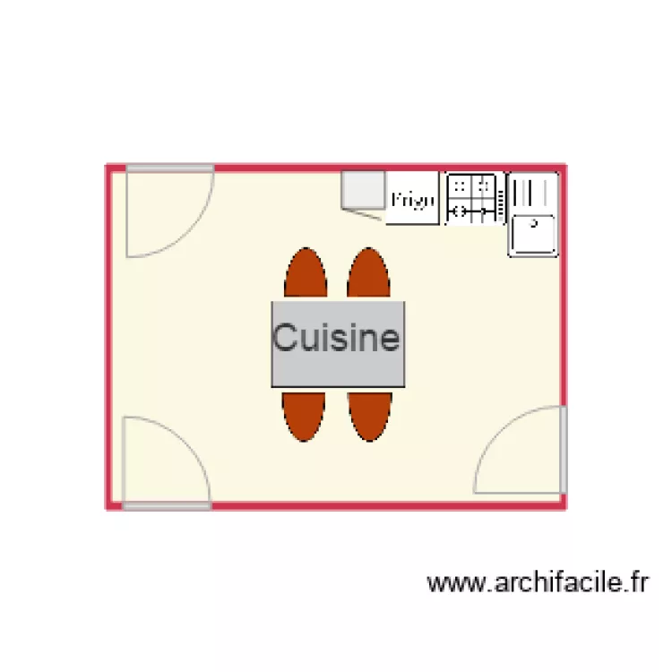Appartement1 cuisine inss. Floor plan with 