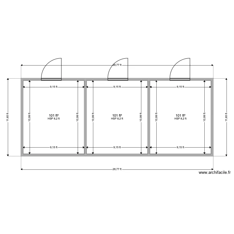WestRock 3 Room . Floor plan with 