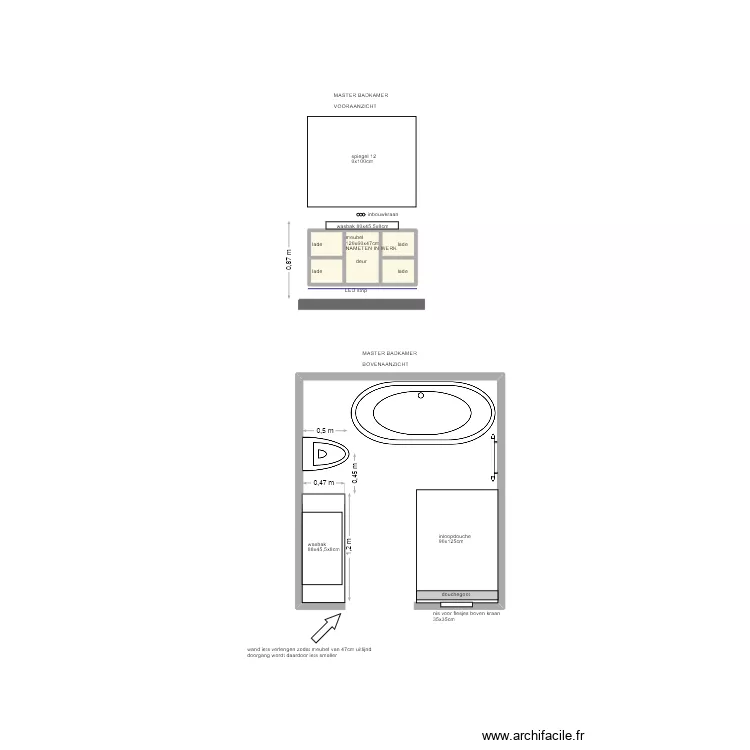 master badkamer joris-2. Floor plan with master badkamer joris-2. Floor plan with