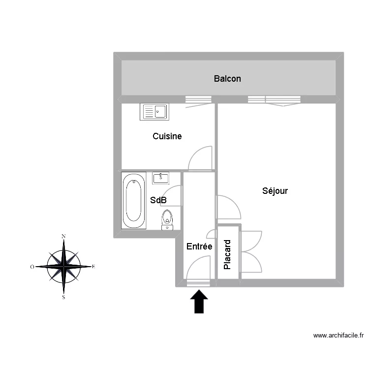 51351 AUGER. Floor plan with 4  and 48 m²