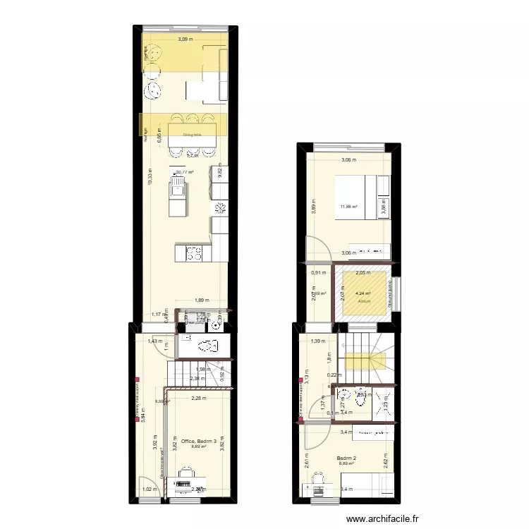 3 Ring Terrace A.5.3_JP_closed_courtyard-Ustair. Floor plan with 9  and 82 m²