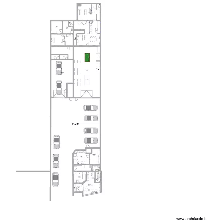Plano 1-A 01 +1-A 010 signer. Floor plan with 20 Rooms and 412 m² Plano 1-A 01 +1-A 010 signer. Floor plan with 20 Rooms and 412 m²