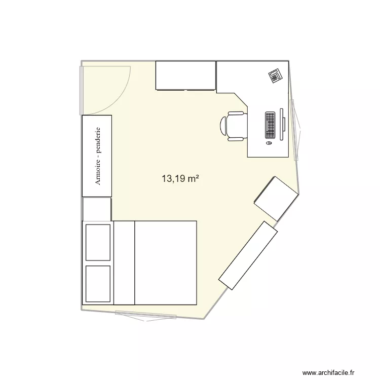 Chambre. Floor plan with Chambre. Floor plan with