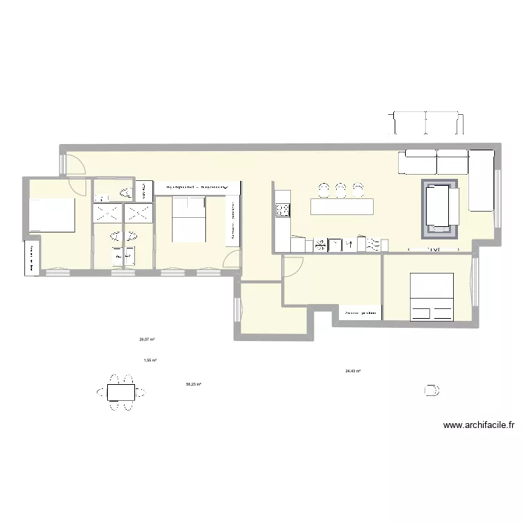 lagasca 27 3e 4. Floor plan with 