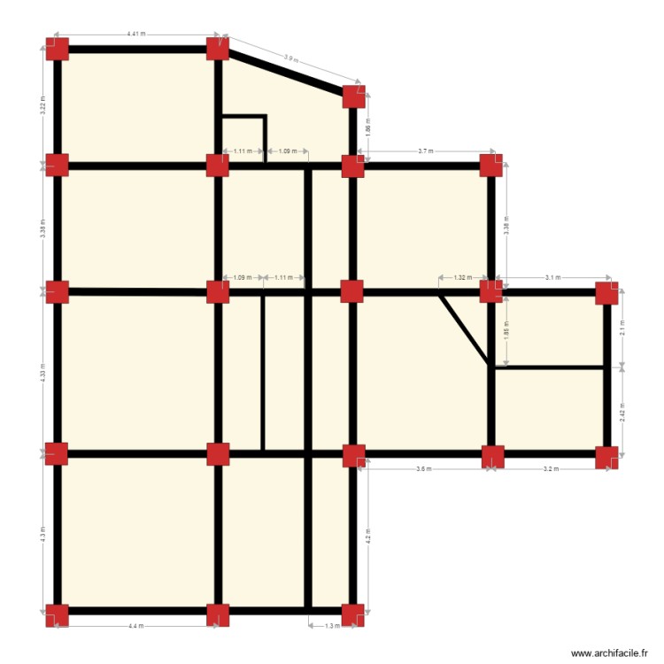 gangi semelles. Floor plan with 0 room and 0 m2