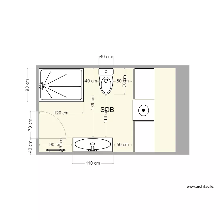 SDB2_new. Floor plan with 