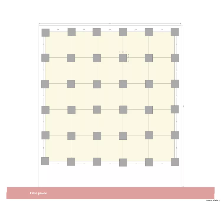 fondations bwiza. Floor plan with 