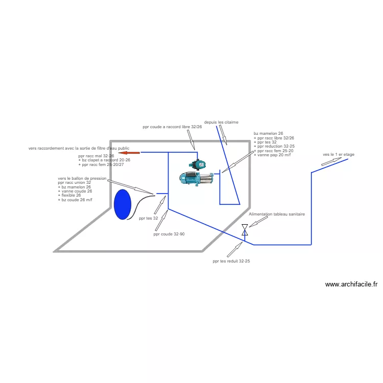 surpressur. Floor plan with 