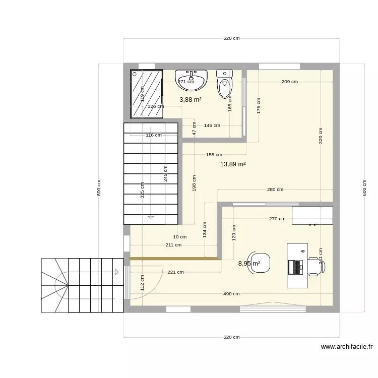 Oficina. Floor plan with 
