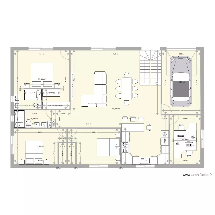 Maison 2 jpc. Floor plan with 