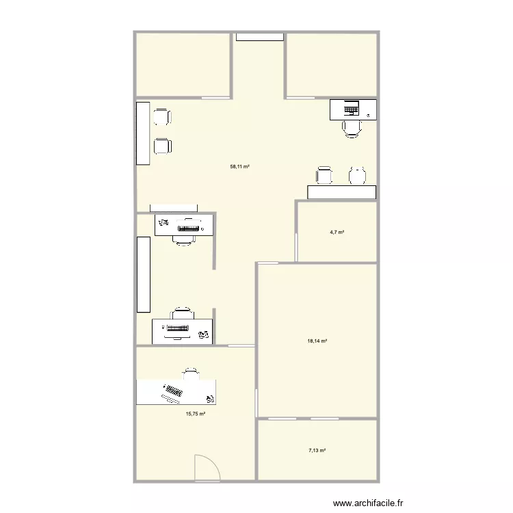 NUEVA OFICINA. Floor plan with 