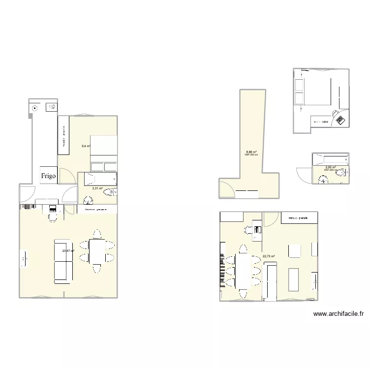 pigalle. Floor plan with 