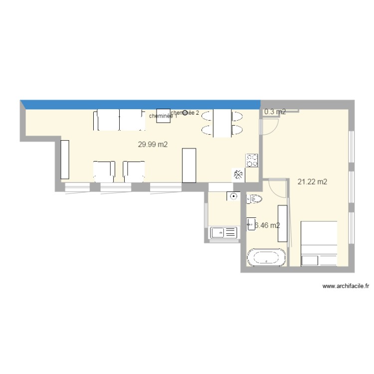 final Wohnung II. Floor plan with 0 room and 0 m2