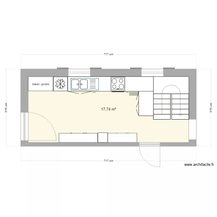 new house. Floor plan with 