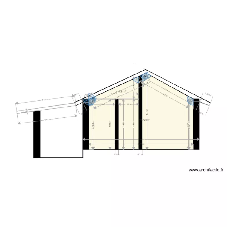 CROSS 1. Floor plan with 