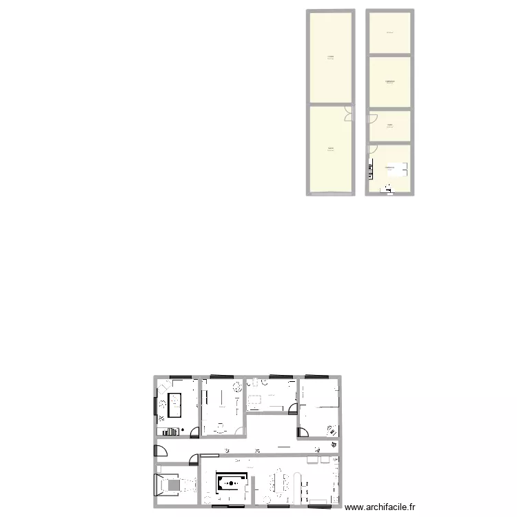 casa solar. Floor plan with 