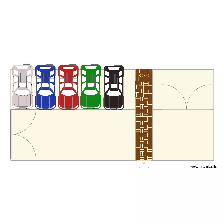 parking mirador. Floor plan with 