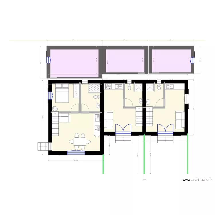 Flaux 2 L. Floor plan with Flaux 2 L. Floor plan with