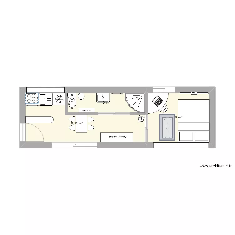 Lilou_charline_tinyhouse. Floor plan with 