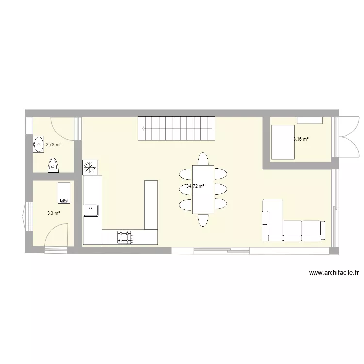 Plano 01. Floor plan with 