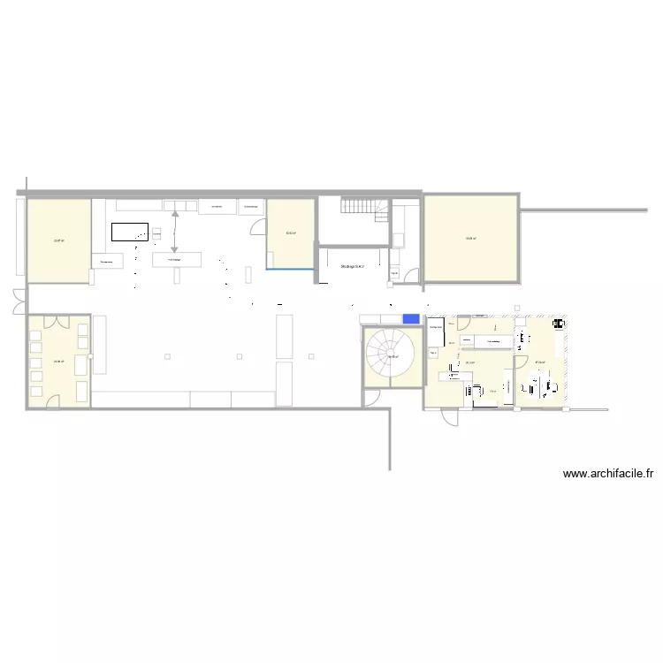 Nouvelles configuration pasteur. Floor plan with 
