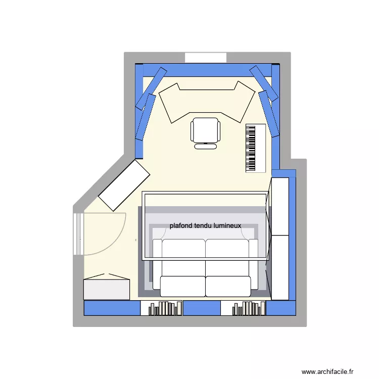 3DPT. Floor plan with 1 room and 14 m²