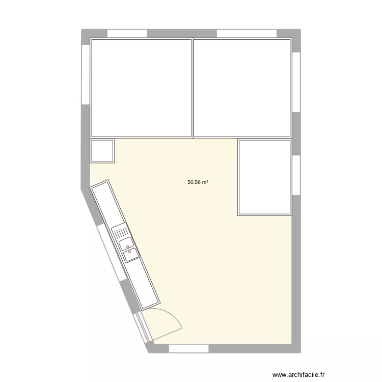 Russel St bedroom(s). Floor plan with 1 Room and 51 m² Russel St bedroom(s). Floor plan with 1 Room and 51 m²