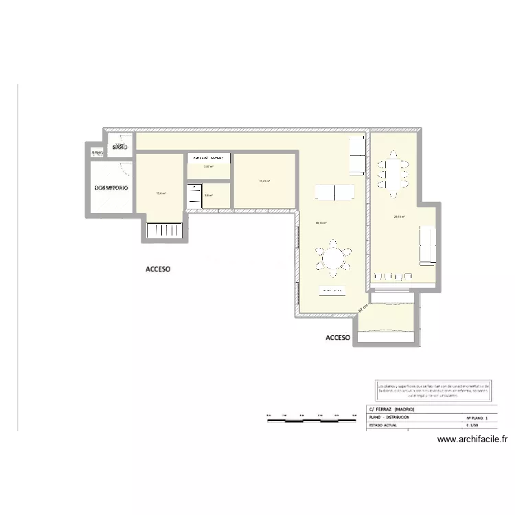 ferraz 30. Floor plan with 