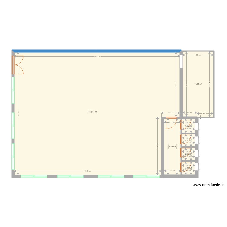 kadede grande salle dimensions. Floor plan with 0 room and 0 m2