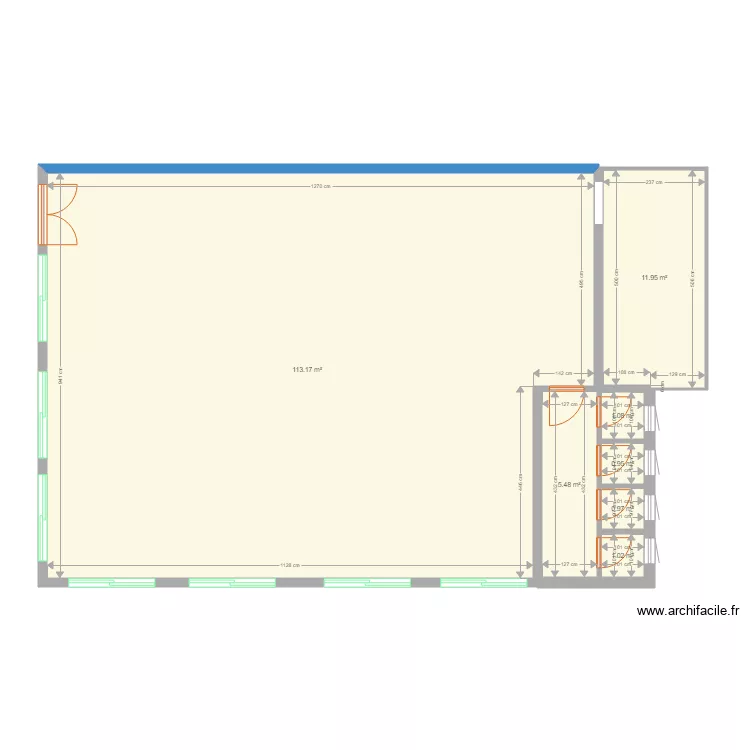 kadede grande salle dimensions. Floor plan with 