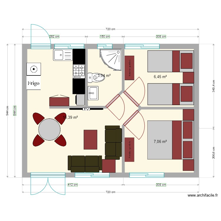 studio1. Floor plan with 0 room and 0 m2
