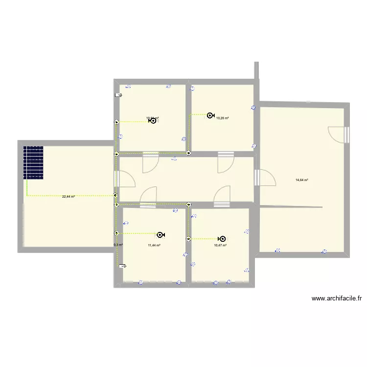 electrical layout . Floor plan with 