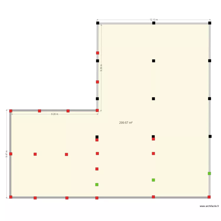 superficie Q10 3110. Floor plan with 