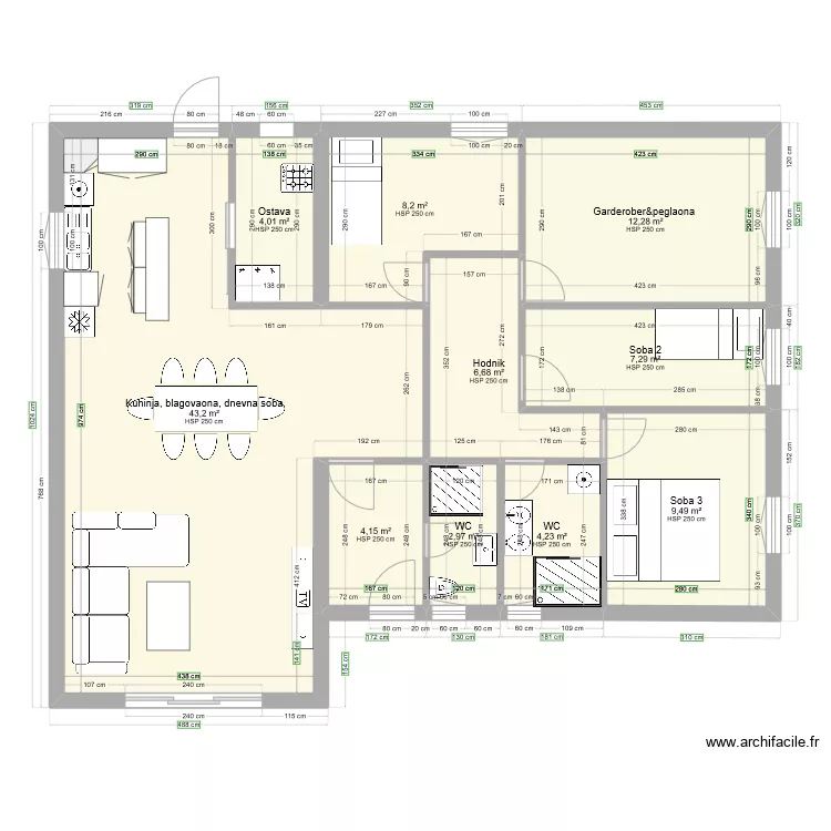 Orasine5. Floor plan with 