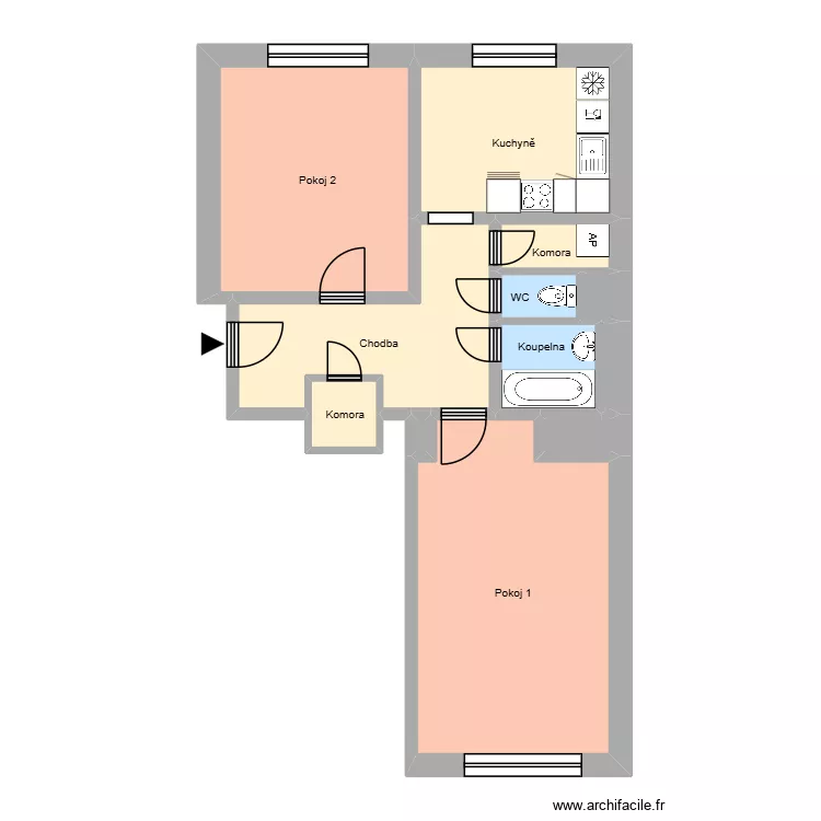 Hlavní třída 867, byt 1. Floor plan with 16 and 181 m² Hlavní třída 867, byt 1. Floor plan with 16 and 181 m²