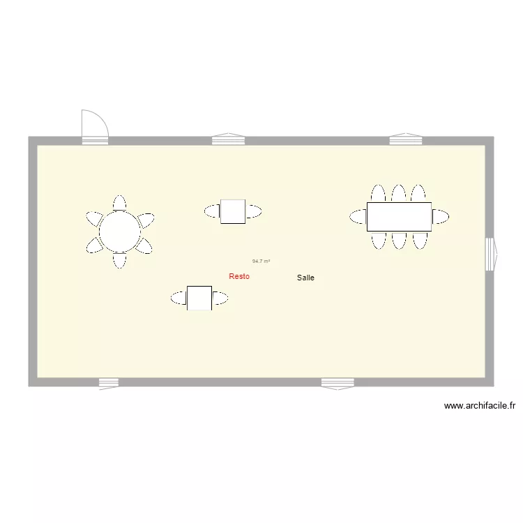 Essai. Floor plan with 